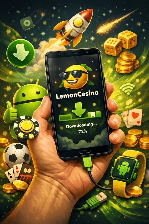 LemonCasino Android alkalmazás letöltési oldala mobiltelepítéshez