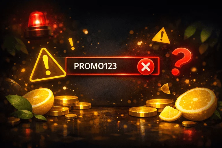 Lemon Casino site promóciós kód hibaüzenet sikertelen aktiválás esetén
